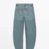 Jeans de corte recto de cintura alta Jeans de corte recto de cintura alta