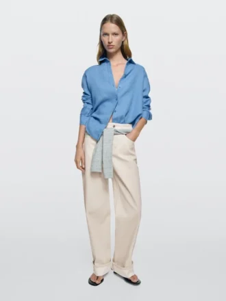 Jeans de pierna recta con dobladillo