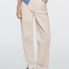 Jeans de pierna recta con dobladillo Jeans de pierna recta con dobladillo