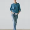 Jeans de talle bajo y pierna recta