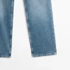 Jeans de talle bajo y pierna recta