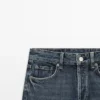 Jeans de tiro medio y pierna ancha Jeans de tiro medio y pierna ancha