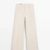 Jeans palazzo de cintura alta Jeans palazzo de cintura alta