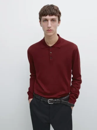 Jersey polo de punto de algodón