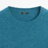 Jerséu de manga corta de punto con mezcla de alpaca Jerséu de manga corta de punto con mezcla de alpaca