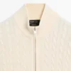 Jerséu de punto con cuello alto y cremallera Jerséu de punto con cuello alto y cremallera