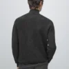 Jerséu de punto con cuello alto y cremallera Jerséu de punto con cuello alto y cremallera