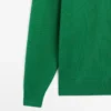 Jerséu de punto de algodón con cuello polo Jerséu de punto de algodón con cuello polo