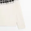 Jerséu de punto jacquard de mezcla de lana Jerséu de punto jacquard de mezcla de lana