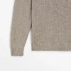 Jerséu de punto moulina de algodón y lino Jerséu de punto moulina de algodón y lino