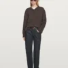 Jerséu de punto oversize con cuello en V