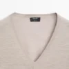 Jerséu de punto oversize con cuello en V