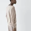 Jerséu de punto oversize con cuello en V