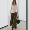 Jerséu Henley de mezcla de lana con calados Jerséu Henley de mezcla de lana con calados
