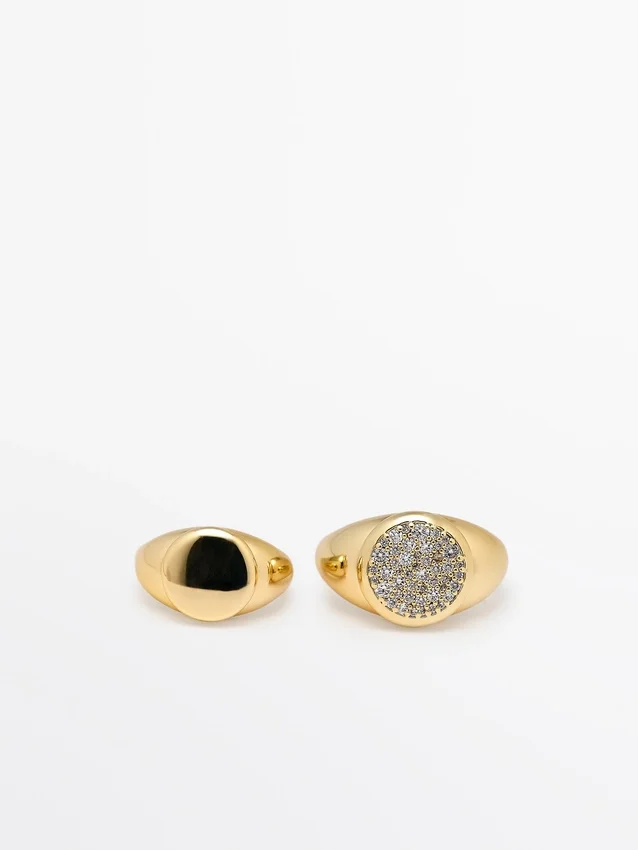 Juego de anillos para el meñique Juego de anillos para el meñique