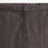 Leggings de piel napa con detalles elásticos Leggings de piel napa con detalles elásticos