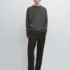Look completo Pantalones de mezcla de lana Look completo Pantalones de mezcla de lana