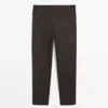 Look completo Pantalones de mezcla de lana Look completo Pantalones de mezcla de lana