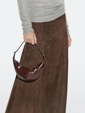Mini bolso de piel napa
