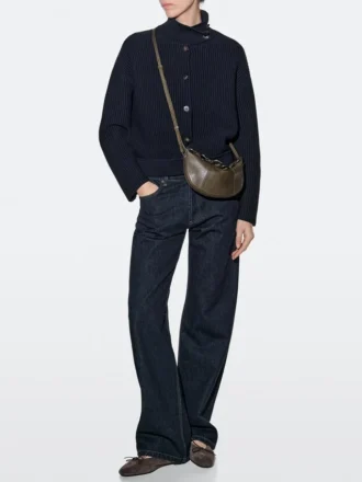 Mini bolso de piel napa