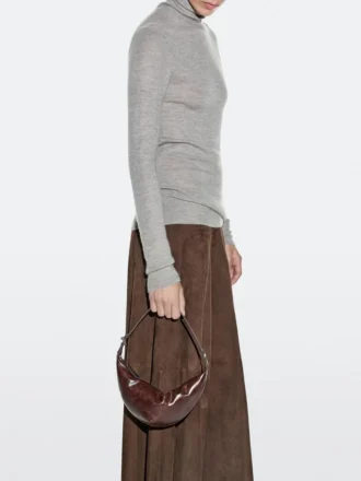 Mini bolso de piel napa
