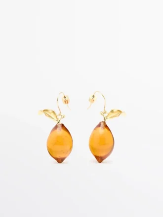 Miniareos de cristal con forma de limón