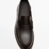 Mocasines con puntera mocasinera y suela de goma Mocasines con puntera mocasinera y suela de goma