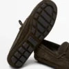 Mocasines de ante serraje con flecos y borlas