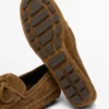 Mocasines de ante serraje con flecos y borlas Mocasines de ante serraje con flecos y borlas
