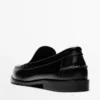 Mocasines de cuero con acabado brillante Mocasines de cuero con acabado brillante