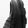 Mocasines de cuero con suela de goma y tira de un centavo Mocasines de cuero con suela de goma y tira de un centavo