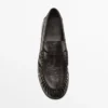 Mocasines de piel repujada