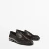 Mocasines de piel repujada