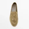 Mocasines de piel serrada con borlas Mocasines de piel serrada con borlas