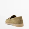 Mocasines de piel serrada con borlas Mocasines de piel serrada con borlas