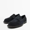 Mocasines de piel serraje Mocasines de piel serraje