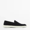 Mocasines de piel serraje con puntera moc Mocasines de piel serraje con puntera moc