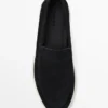 Mocasines de piel serraje con puntera moc Mocasines de piel serraje con puntera moc
