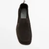 Mocasines de piel suave con detalle fruncido Mocasines de piel suave con detalle fruncido