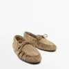 Mocasines de piel suave con detalle fruncido Mocasines de piel suave con detalle fruncido