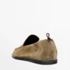 Mocasines de piel suave con detalle fruncido Mocasines de piel suave con detalle fruncido
