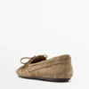 Mocasines de piel suave con detalle fruncido Mocasines de piel suave con detalle fruncido