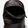 Mochila de piel napa con cremallera Mochila de piel napa con cremallera