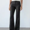 Pantalones acampanados 100 % lino Pantalones acampanados 100 % lino