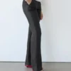 Pantalones acampanados 100 % lino Pantalones acampanados 100 % lino