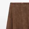 Pantalones acampanados de piel de ante Pantalones acampanados de piel de ante