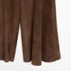 Pantalones acampanados de piel de ante Pantalones acampanados de piel de ante