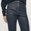 Pantalones acampanados encerados Pantalones acampanados encerados