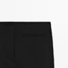 Pantalones capri de mezcla de lino Pantalones capri de mezcla de lino