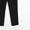Pantalones capri de mezcla de lino Pantalones capri de mezcla de lino